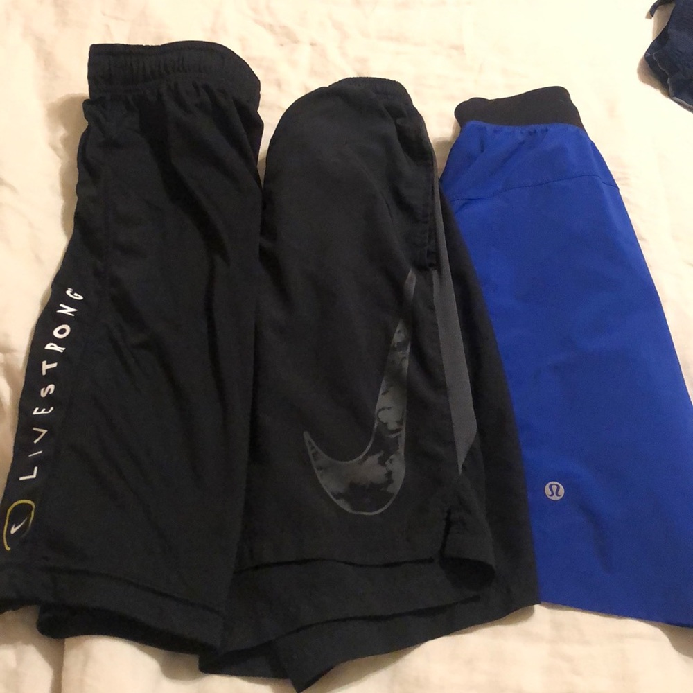 Nike and Lululemon shorts